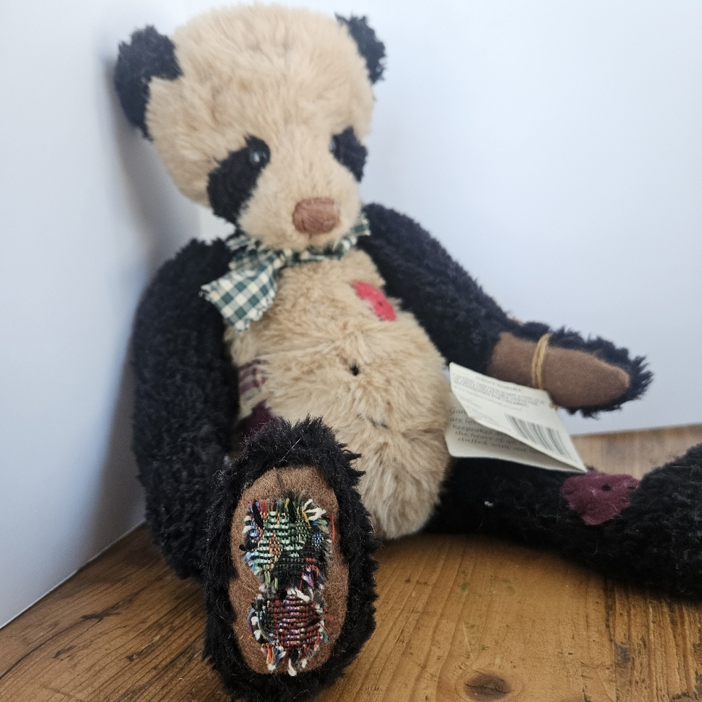 Vintage Ganz Cottage Collectibles Plush Panda Patches By Lorraine 16" w/Tag - Picture 6 of 12